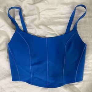 Aerie Blue Corset Style Tank Top
